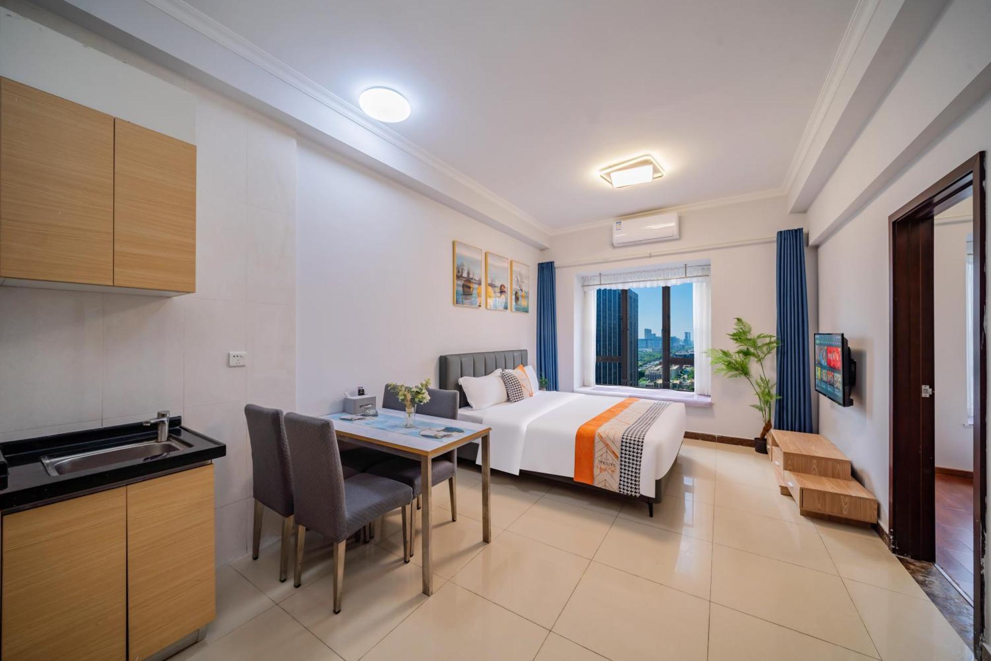 Pazhou Angda International Aparthotel Canton Fair Branch Exteriör bild