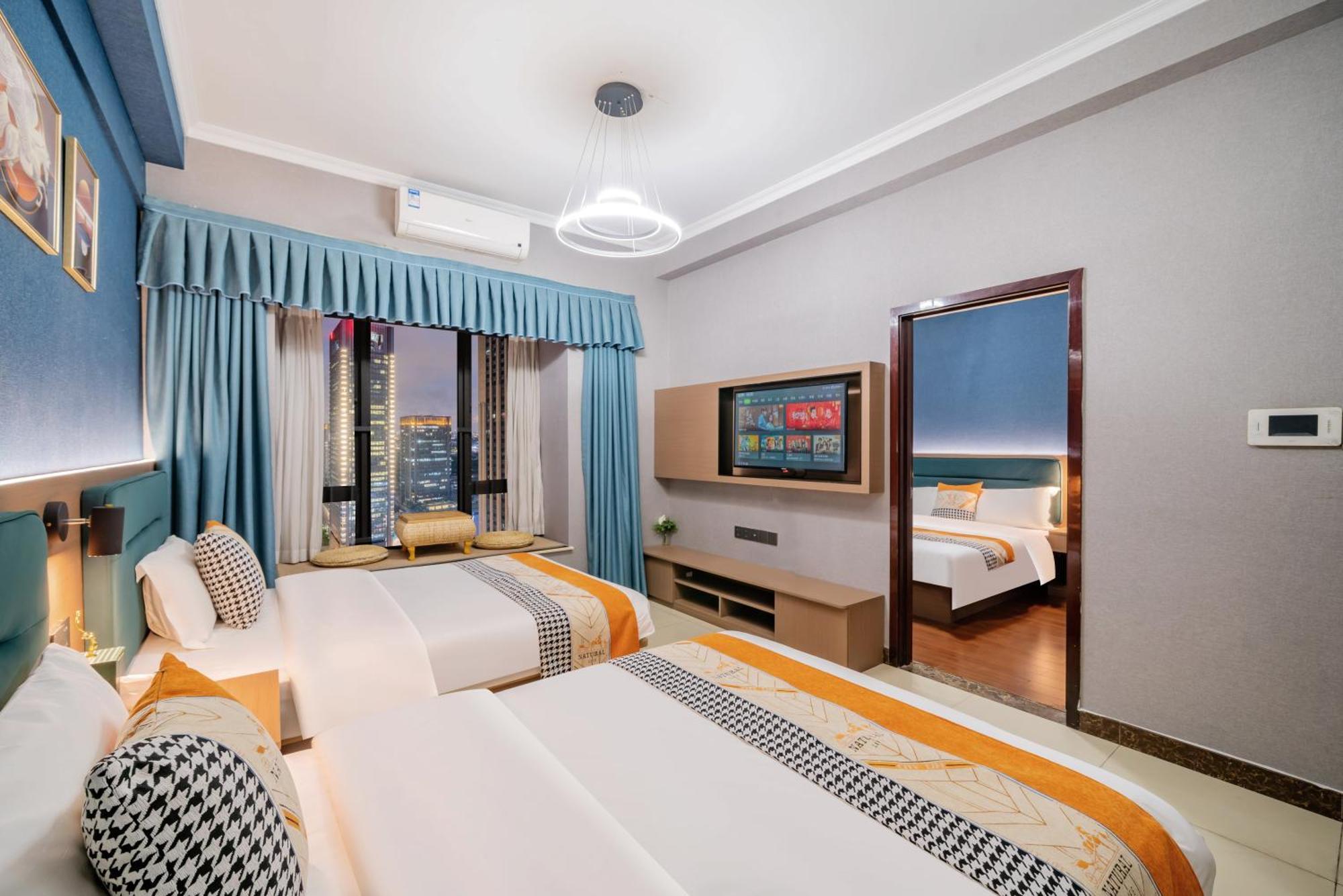 Pazhou Angda International Aparthotel Canton Fair Branch Exteriör bild