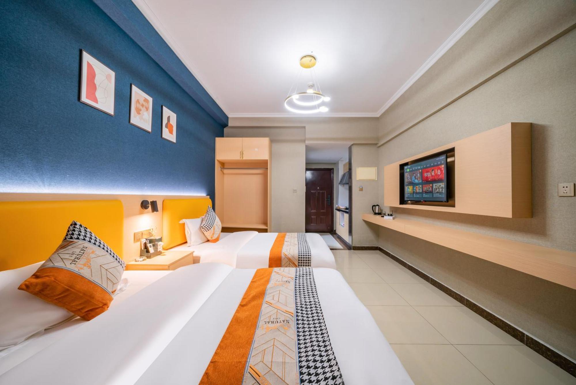 Pazhou Angda International Aparthotel Canton Fair Branch Exteriör bild
