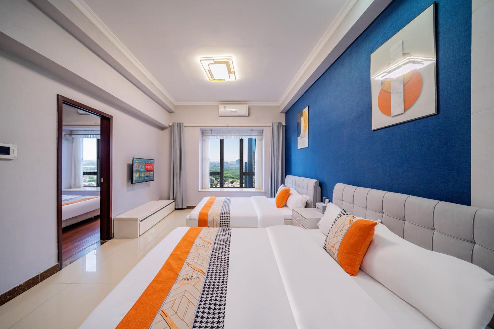 Pazhou Angda International Aparthotel Canton Fair Branch Exteriör bild