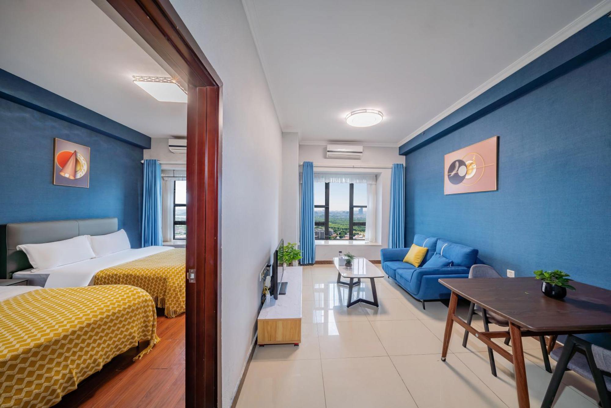 Pazhou Angda International Aparthotel Canton Fair Branch Exteriör bild